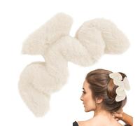 Pince à cheveuxen peluche - Pince à cheveuxondulée moelleuse, accessoires de cheveuxà la mode pour femmes et filles | Fin, moyen épais, cheveuxlongs, décontracté, fête, école, loisirs, idée cadeau