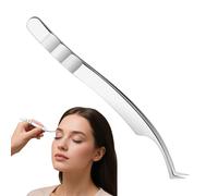 Pince à Cils - Pinces Courbées pour Extensions de Cils,Outil de Pose en Acier Inoxydable pour Maquillage Quotidien Voyage Soin Visage Femmes