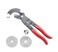 Pince à cintrer les tuyaux de frein - Courbe les lignes de frein de 0,9 cm à 9,5 cm en laiton/cuivre/acier/aluminium - Courbure à 90 degrés - Outil de réparation automobile (rouge)