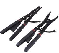 Pince à circlip, 2pcs Circlip noir Set d'outils acier PVC 16in universel pour l'entretien