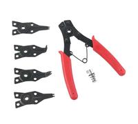 Pince à circlip 4 en 1 - Pince à bec aiguille - Anneaux de retenue pour enlever l'installation de l'extracteur - Anneaux de verrouillage - Outil professionnel automobile