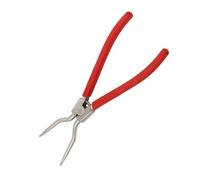 Pince à circlip à ressort de 28,9 cm pour machine à laver, cuve, joint d'extension et retrait avec corps en acier au carbone anti-déformation (rouge)
