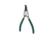 Pince à circlip de 17,8 cm avec pointes droites et courbées à long bec, extracteur d'anneau d'arrêt interne et externe pour réparations automobiles et mécaniques (coudé externe)