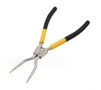 Pince à circlip en acier au carbone de 28,9 cm conçue pour un usage en atelier et à la maison avec ouverture à ressort pour retrait de joint de machine à laver (jaune)