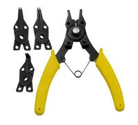 Pince à circlip - Outil de démontage 4 en 1 pour mécanicien, réparation de moteur automobile, travaux électriques, fabrication de bijoux, tuyaux et fils à la maison ou à l'atelier