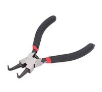 Pince à circlips à courbure interne, pince à circlips en acier au carbone, poignée en caoutchouc, taille compacte 5 pouces pour la Fixation d'arbres ou de trous