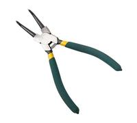 Pince à circlips double usage de 17,8 cm avec têtes courbées et droites pour retirer les anneaux à ressort internes et externes