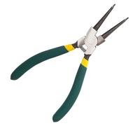 Pince à circlips double usage de 17,8 cm avec têtes courbées et droites pour retirer les anneaux à ressort internes et externes