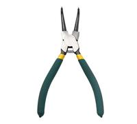 Pince à circlips double usage de 17,8 cm avec têtes courbées et droites pour retirer les anneaux à ressort internes et externes