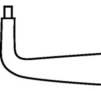 Knipex 49 41 A11 Pince pour circlips Adapté pour (pinces pour circlips) circlips extérieurs 10-25 mm Forme de la panne (détails)