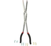 KS TOOLS Pince à double articulation pour circlips extérieurs avec embouts in...