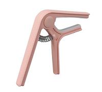 Pince à clip pour capodastre de guitare, protection pour capodastre de guitare électrique avec point antidérapant, pince de guitare en ABS avec ressort pour guitare acoustique et (Rose)