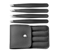 Pince à Clusters de Cils, Applicateur à pointe fine et biseautée, Pince pour épilation des sourcils et cils, pour Poils Incarnés, Volume, Nez, Maison, Voyage, Artistes, Femmes, Hommes