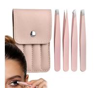 Pince à Clusters de Cils | Outil de beauté à pointe fine en acier inoxydable,Pince à cils incarnés - pour poils du visage et incarnés, maison, salon, voyage, artistes, femmes et