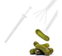 Pince à Cornichons, Outil de Lavage Multifonctionnel pour Pinces à Cornichons et Outil de Saisie Facile des Aliments Boîtier en Plastique Dur et Pinces à Ressort en Acier