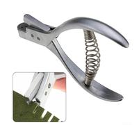 Pince à coudre en acier pour encoches de vêtements - 125 mm - Roulée 65# - Poinçon de tailleur avec creux oblongu - Convient pour cartes d'identité en carton