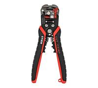 STIER Pince à couper, sertir et dénuder automatique avec testeur de courant, 0,05-10,0 mm², poignée bimatière, coupeur de câbles,