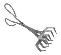 Pince à Crabes en Métal à Long Manche, Protection Thermique, Argenté | Ustensile Polyvalent pour Coquillages, Résiste à Saleté L’usure, la Cuisine et Maison, pour Noix et Loach