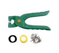 Pince à Cramper Œillets Ensemble de Barre de - 200 Oeillets - Pince Perforatrice pour Trous en Tissu et Cuir avec Oeillets et Crampons - pour Voiles, Cuir, Papier, Drapeaux, Chaussures