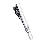 Pince à cravate argentée en strass parfaite pour les réunions d'affaires et les tenues formelles pour faire des impressions durables qui améliore votre look Pinces à cravate pour homme Clips pour