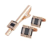 Pince à Cravate Bouton de Manchette Creative Cufflinks Tie Clip Set Business Men's Collar Ensemble Mariage/affaires