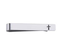 Pince à cravate chrétienne en argent cadeau pour chrétiens, cadeaux de Pâques chrétiens pour homme, mari, cadeaux de Noël religieux pour papa, grand-père, épingle à cravate en argent, cadeau pour