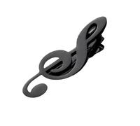 Pince à cravate en forme de note de musique pour homme, design d'instrument de guitare de piano, barre à cravate créative en cuivre pour fête et décoration de chemise