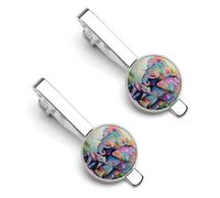 Pince à cravate homme Bouledogue anglais (lot de 2) - Idéale pour un mariage, un anniversaire ou un cadeau d'affaires