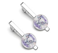 Pince à cravate homme Bouledogue anglais (lot de 2) - Idéale pour un mariage, un anniversaire ou un cadeau d'affaires
