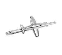 Pince à Cravate Pince à cravate en forme d'avion for hommes, pince à cravate amusante en laiton, tige de cravate, pince à cravate de mariage for hommes