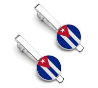 Pince À Cravate Pour Homme Drapeau De La République De Cuba Cadeau De Mariage Pour Témoin Garçon D'Honneur Huissier Anniversaire