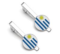 Pince À Cravate Pour Homme Drapeau De La République Orientale De L'Uruguay Cadeau De Mariage Pour Témoin Témoin Huissier Anniversaire