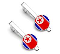 Pince À Cravate Pour Homme Drapeau De La République Populaire Démocratique De Corée Cadeau De Mariage Pour Témoin Témoin D'Honneur Huissier Anniversaire