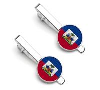 Pince À Cravate Pour Homme Motif Drapeau De La République D'Haïti Pince Classique Pour Cravate Idéale Pour Les Affaires Les Anniversaires Mariages Et La Vie Quotidienne