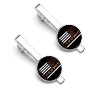 Pince à cravate ronde et boutons de manchette « Soutien à l’équipe des femmes atteintes d’un cancer du rein » pour homme, ensemble de 2 pièces pour accessoires de mode haut de gamme.