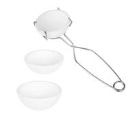 Pince à Creuset Ensemble de petits bols et tasses en céramique for fusion d'or, d'argent et de cuivre avec poignée for fouet et pince Pour Fondre Le MéTal(Clip with bowl NO1)