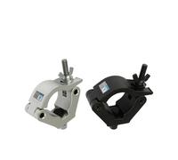 Pince à crochet for éclairage de scène en aluminium 601, capacité de charge de 750 kg, adaptée aux éclairages de 58 à 61 mm et aux accessoires de scène for structures(10pcs Black)