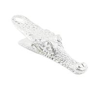 Pince à crocodile - Pince à papier vintage en, support de documents de 5,6 cm avec forte adhérence, clip décoratif, accessoire de papeterie, outil d'organisation pour sécuriser les not