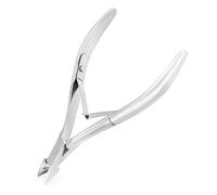 Pince à cuticules à double ressort en acier inoxydable, ciseaux à cuticules, outil de manucure et pédicure, argent