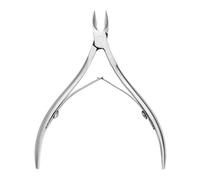 Pince à cuticules en acier inoxydable, ciseaux coupe-cuticules, outil de manucure et pédicure, pour le soin des ongles, argenté