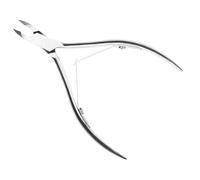 Pince à cuticules en acier inoxydable pour manucure et pédicure, coupe-ongles, argent, BH01