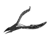 Pince à cuticules noire pour ongles incarnés, coupe-bordures, ciseaux de manucure, outil de pédicure, dissolvant, noir