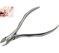 Pince à cuticules professionnelle Ressort de compression intégré Lame droite, tranchante et précise Coupe-cuticules en acier inoxydable J2 Ciseaux à cuticules