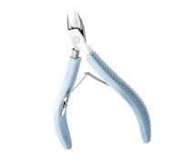 Pince à cuticules verte avec mâchoire complète, prise en main confortable, équipement de manucure en acier inoxydable, coupe précise, outil de manucure coupe-cuticules