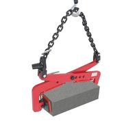 Pince à décaler, pince à bordure, 325 kg, pince d'extraction de palettes, mâchoires réglables en caoutchouc de 12 à 36 cm, pinces de levage verticales, support de pierre pour grue de construction