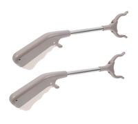Pince à déchets, Outil de préhension Reacher marron clair 60-120 cm 2 pièces for le nettoyage la maison et du jardin(77.5cm)