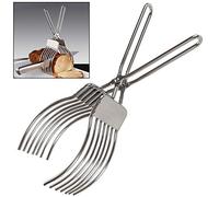 Pince à découper en acier inoxydable pour rôti de bœuf, viande, pain, oignon, tomate, pour trancher les légumes, les fruits, etc
