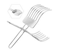 Pince à découper en acier inoxydable pour rôtir la viande et le pain, trancher sans effort pour jambon, légumes et fruits, design allemand sûr, passe au lave-vaisselle, 28 x 9,3 cm