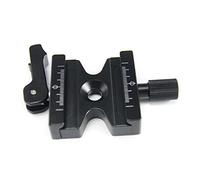 Pince à dégagement rapide avec bouton de levier réglable 3/8" Vis pour Arca pour plaque QR standard Boule pour tête de trépied QR Mount Base avec niveau de bouton réglable