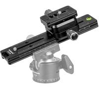 Pince à dégagement Rapide coulissante de n?ud de Rail Professionnel de 180 mm, Support de caméra à Double Queue d'aronde avec Pince à Double Face pouvant être pivotée à 90°(LCB-18R)